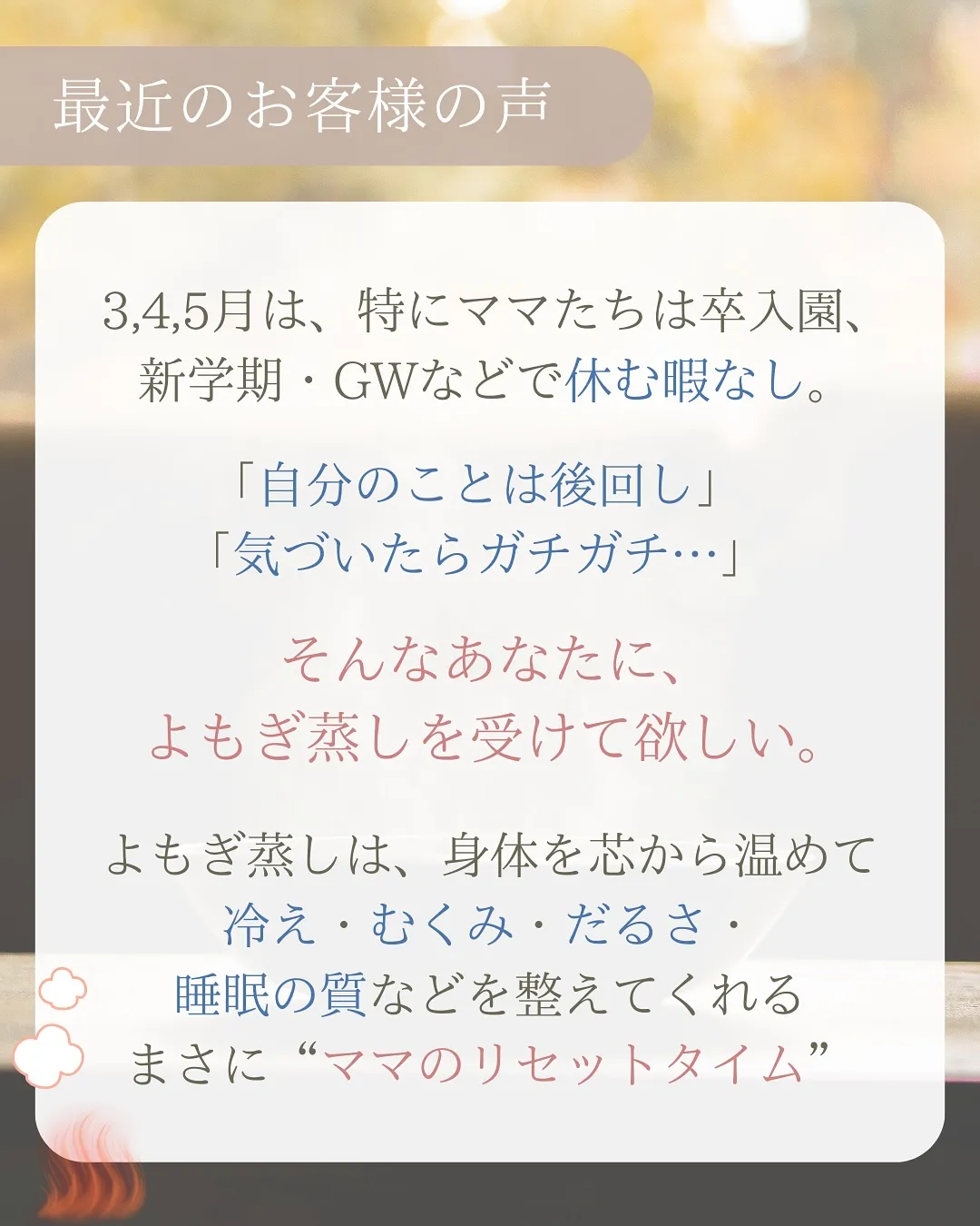 🌿最近のお客様の声&期間限定特典のお知らせ🌿
